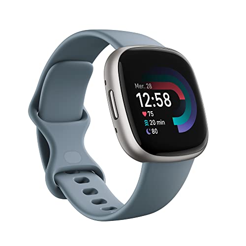 Fitbit Versa 4 Bleu Cascade/Aluminium Platine